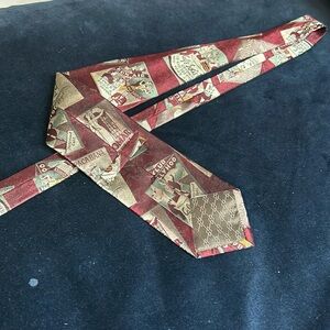 Vintage Audrey Buckner Tie Pure‎ Silk Classic New York Stork Club Cafe Society
